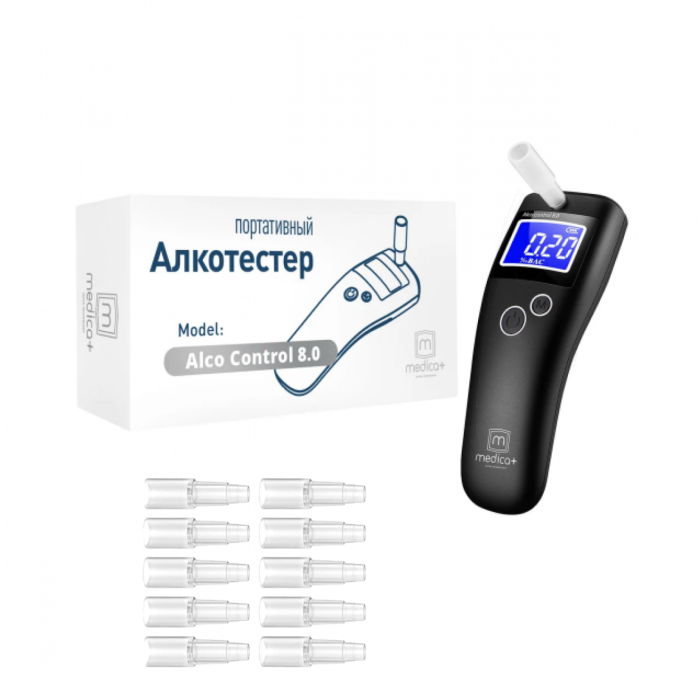 Алкотестер Medica+ Alco Control 8.0+ Комплект мундштуков 40шт.