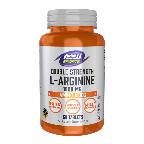 Arginine 1000 мг NOW - Поддержка мышц и здоровья сосудов - 60 tabs  Arginine 1000 мг NOW - Поддержка мышц и здоровья сосудов - 60 tabs