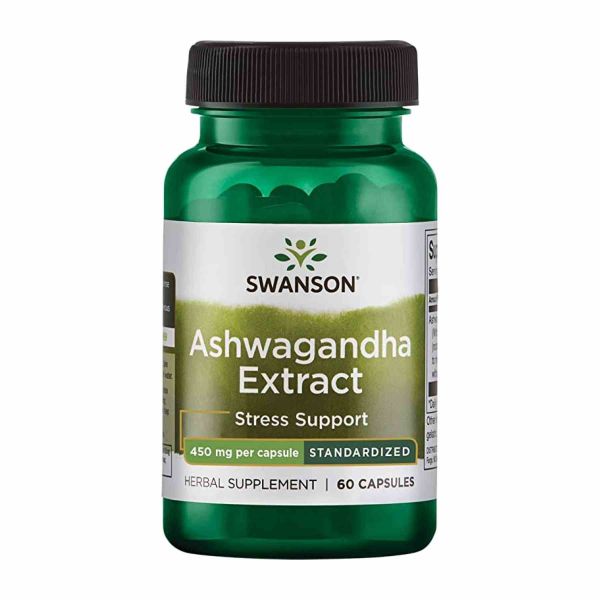 Ашваганда Swanson 450 мг – при стрессе и напряжении - 60 caps Ашваганда Swanson 450 мг – при стрессе и напряжении - 60 caps