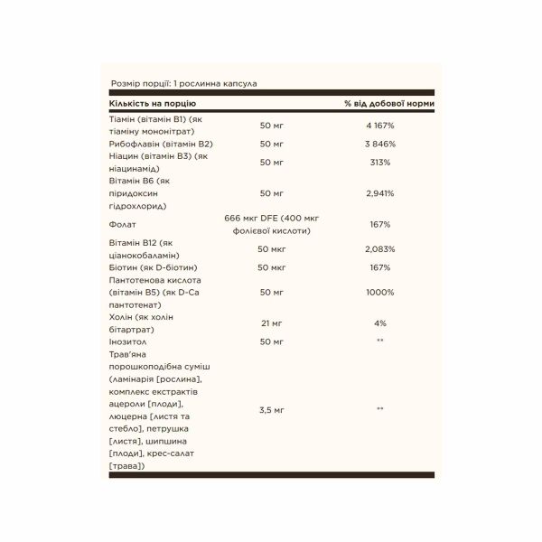  Solgar, комплекс вітамінів В «50» , B-Complex 50 - 100 vcaps