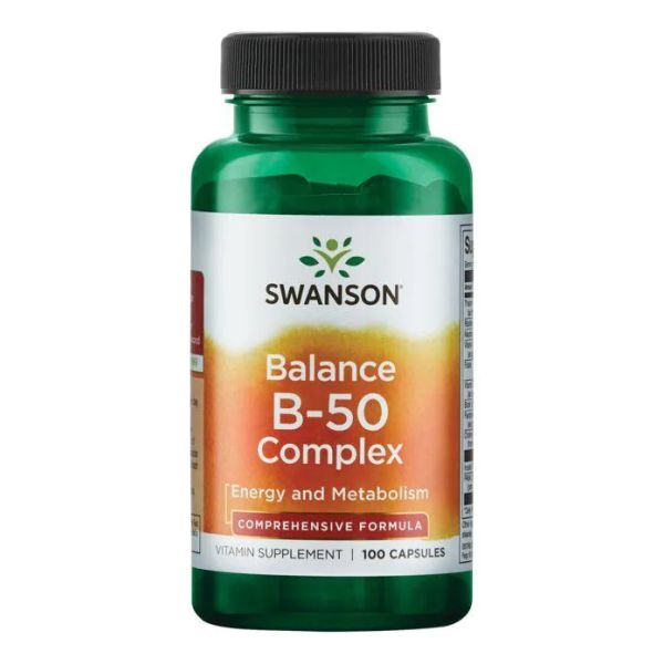 Swanson Balance B-50 – Витаминный комплекс B для энергии, нервов и стрессоустойчивости - 100 caps Swanson Balance B-50 – Витаминный комплекс B для энергии, нервов и стрессоустойчивости - 100 caps