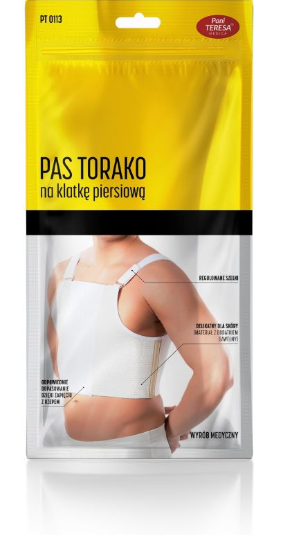 Бандаж післяопераційний на грудну клітину, чоловічий Pani Teresa (PT 0113) Бандаж післяопераційний на грудну клітину, чоловічий Pani Teresa (PT 0113)
