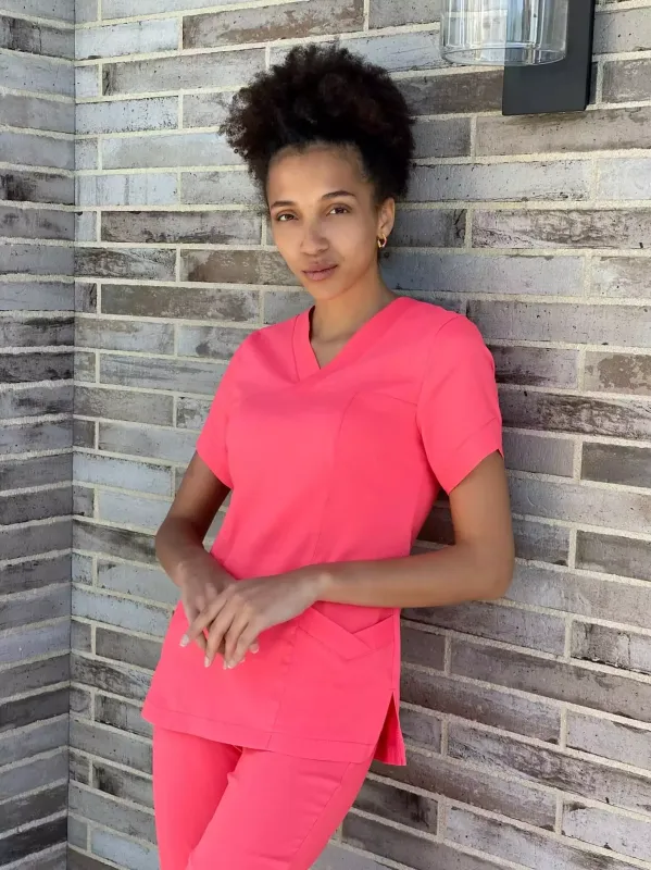 Ластик Медичний Костюм колір корал малина