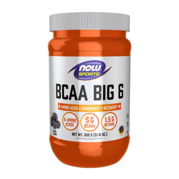 BCAA Big 6 – аминокислоты для выносливости и восстановления - 600g Grape  BCAA Big 6 – аминокислоты для выносливости и восстановления - 600g Grape
