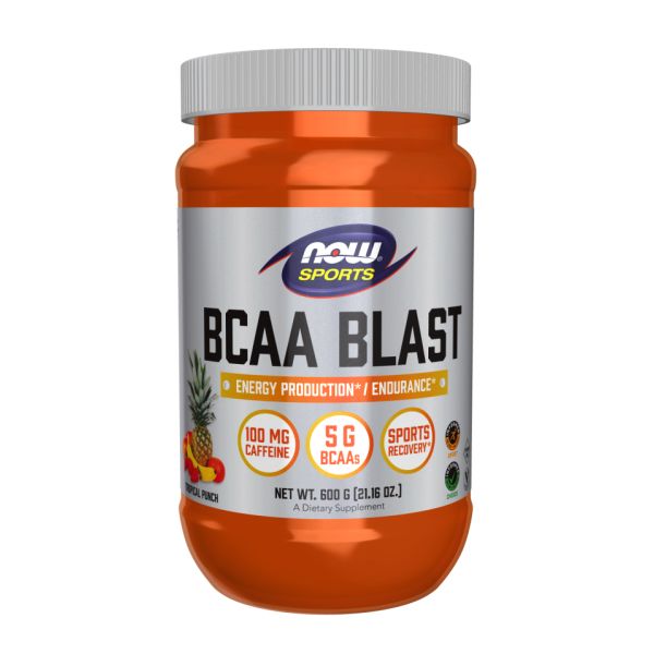 BCAA Blast с кофеином NOW® – Энергия + BCAA для мощной тренировки – 600g Tropical Punch BCAA Blast с кофеином NOW® – Энергия + BCAA для мощной тренировки – 600g Tropical Punch