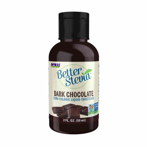 NOW BetterStevia – жидкий подсластитель без калорий с органической стевией- 59ml Dark Chocolate NOW BetterStevia – жидкий подсластитель без калорий с органической стевией- 59ml Dark Chocolate