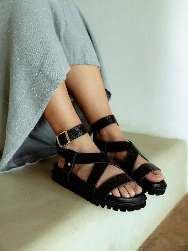 Босоніжки ортопедичні жіночі Zaha, чорний, G106322, TM Genuins (Іспанія)