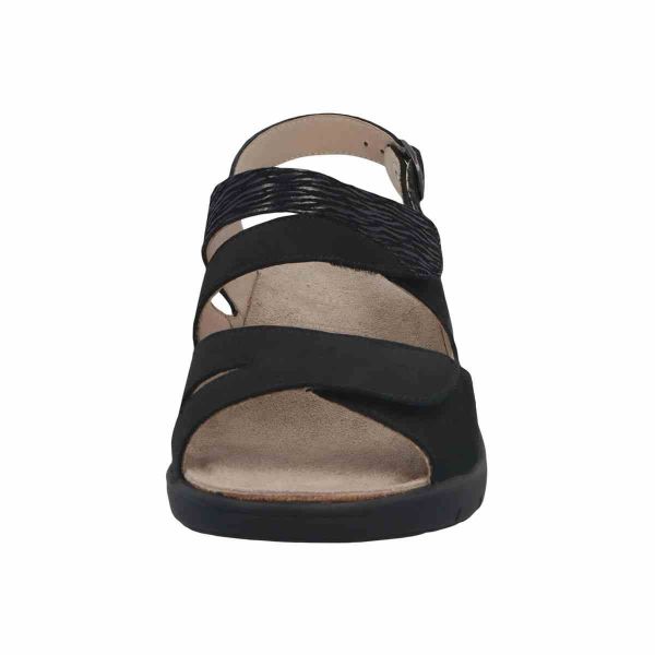 Босоніжки жіночі GINA, чорний (арт.7 24004 01237), Solidus (Німеччина)