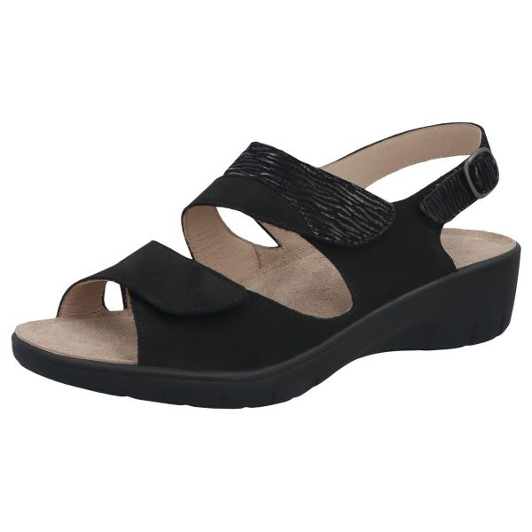 Босоніжки жіночі GINA, чорний (арт.7 24004 01237), Solidus (Німеччина)