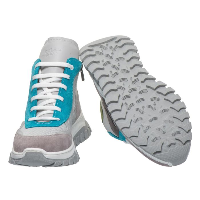 Черевики дитячі профілактичні, сірий/блакитний (арт. LEO-3317 SA), Theo Leo (Туреччина)