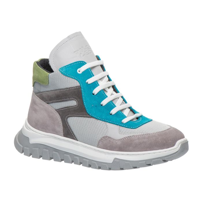 Черевики дитячі профілактичні, сірий/блакитний (арт. LEO-3317 SA), Theo Leo (Туреччина)
