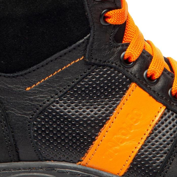 Черевики профілактичні дитячі, чорний/помаранчевий (арт. LEO-1353), THEO LEO (Туреччина)