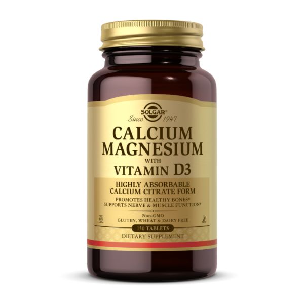 Solgar, Кальцій і магній із вітаміном, Calcium Magnesium with Vitamin D3 - 150 tabs Solgar, Кальцій і магній із вітаміном, Calcium Magnesium with Vitamin D3 - 150 tabs
