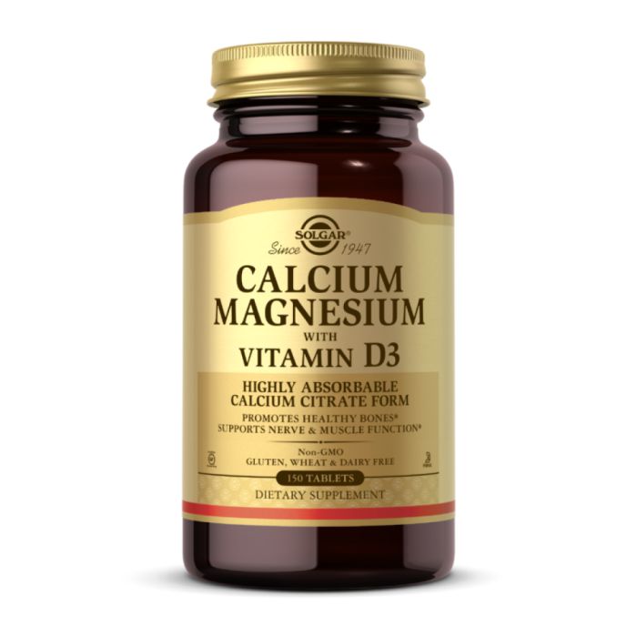 Solgar, Кальцій і магній із вітаміном, Calcium Magnesium with Vitamin D3 - 150 tabs