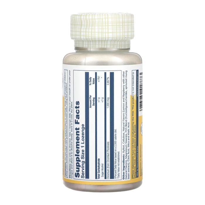 Chromium Picolinate 1000 mcg – 100 льодяників (лимон-малина) для підтримки метаболізму та регуляції цукру