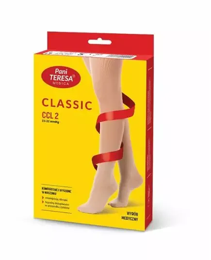 Чулки медицинские 2 класс компрессии длинные открытый мис pani Teresa Чулки медицинские 2 класс компрессии длинные открытый мис pani Teresa