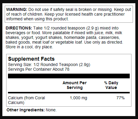 KAL Coral Calcium – Натуральна Підтримка Кісток і М’язів Без Молочних Продуктів 1000 мл