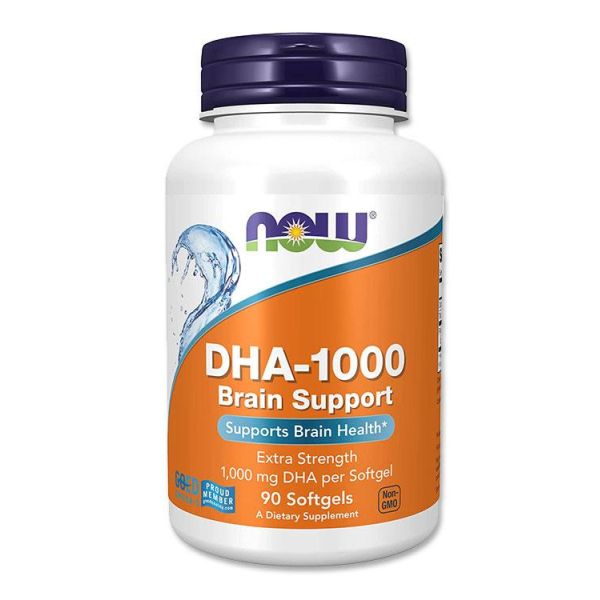 DHA-1000 NOW® – Потужна Омега-3 для Підтримки Мозку - 90 softgels DHA-1000 NOW® – Потужна Омега-3 для Підтримки Мозку - 90 softgels