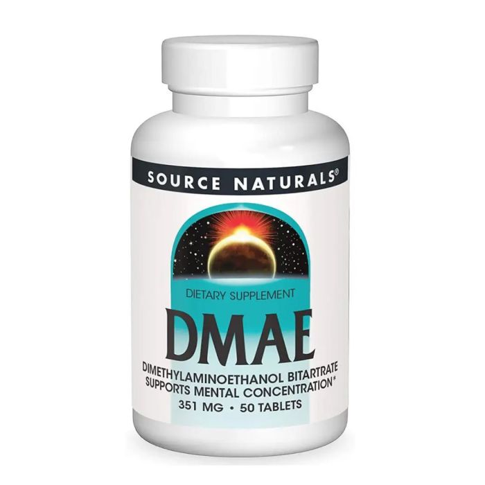 DMAE 351mg - 50 tabs (Пошкоджена банка)