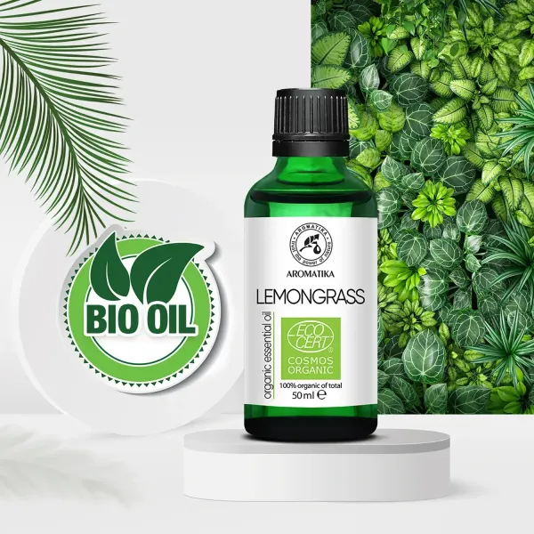 Ефірна олія органічна ECOCERT лемонграсу 50 мл Ароматика