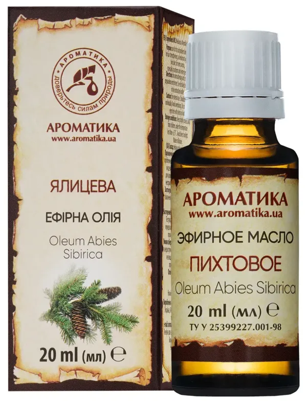 Ефірна олія ялицева 20 мл Ароматика