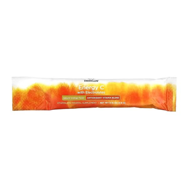 Swanson, Energy C with Electrolytes, натуральный апельсин - 30 packs Orange 