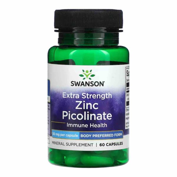 Swanson, цинк пиколинат, усиленное действие, Zinc Picolinate 50mg - 60 caps Swanson, цинк пиколинат, усиленное действие, Zinc Picolinate 50mg - 60 caps