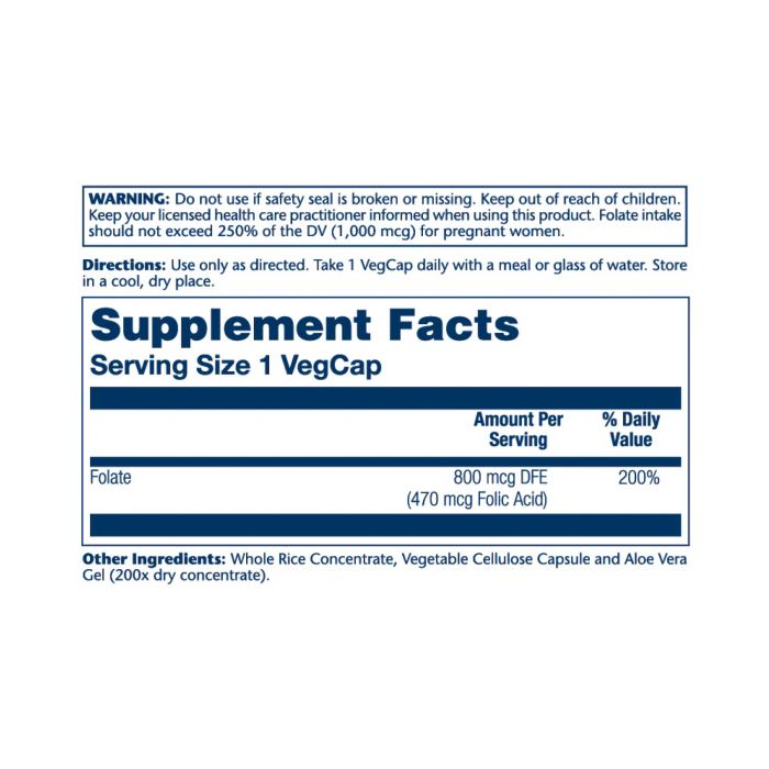 Folic Acid 1360 mcg – 100 капсул для підтримки кровотворення, нервової системи та вагітності