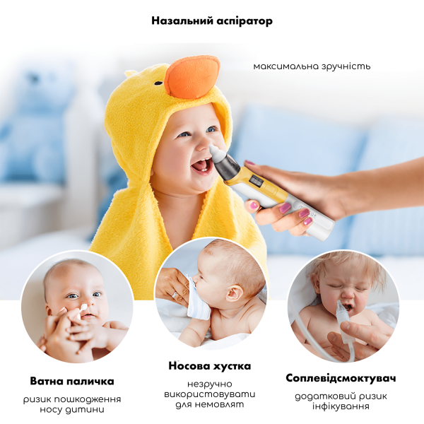 Назальний аспіратор Medica+ NOSE CLEANER 6.0 Yellow