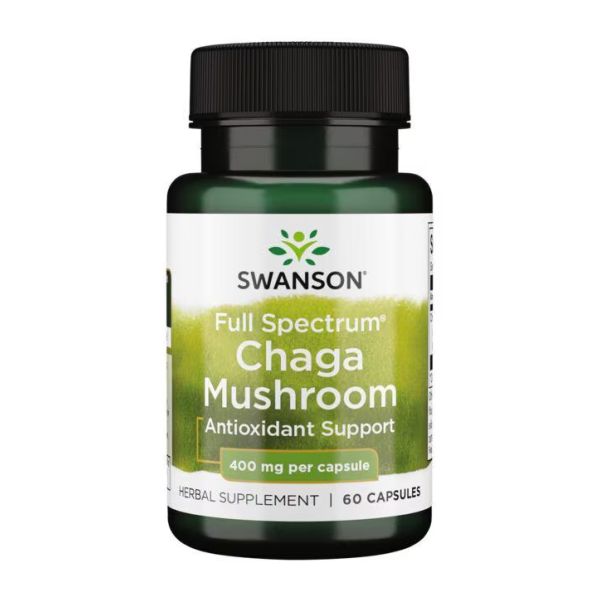 Гриб чага Swanson 400 мг – антиоксидантная формула для иммунитета - 60 caps Гриб чага Swanson 400 мг – антиоксидантная формула для иммунитета - 60 caps