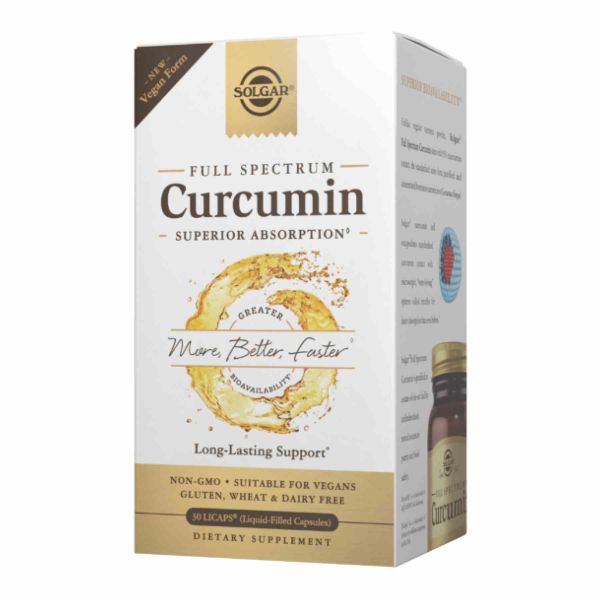 Solgar, Куркумін повного спектру дії,  Full Spectrum Curcumin Liquid Extract - 30 softgels Solgar, Куркумін повного спектру дії,  Full Spectrum Curcumin Liquid Extract - 30 softgels