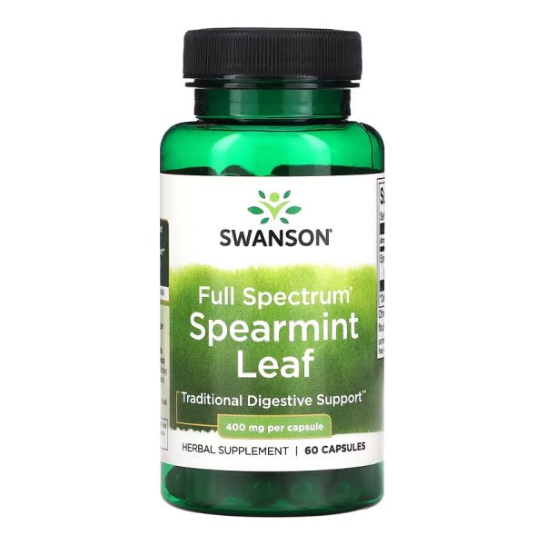 Swanson, Full Spectrum®, листья мяты вьющейся, 400 мг - 60 caps Swanson, Full Spectrum®, листья мяты вьющейся, 400 мг - 60 caps