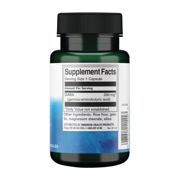 Аминокомплекс Swanson Gaba 250mg - 60 caps