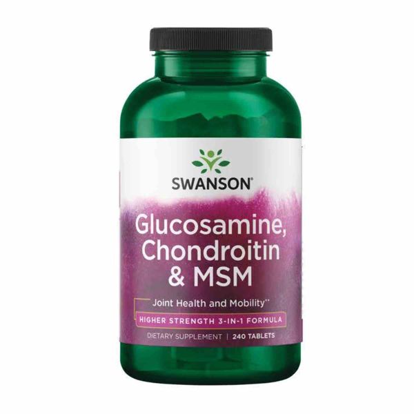 Хондропротектор Swanson, Glucosamine Chondroitin & Msm - Higher Strength 240 tabs Хондропротектор Swanson, Glucosamine Chondroitin & Msm - Higher Strength 240 tabs
