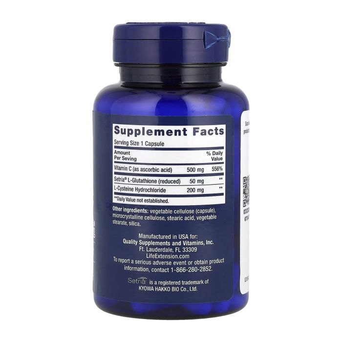 Glutathione Cysteine & C — 100 капсул для антиоксидантного захисту