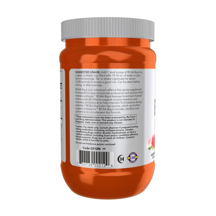 BCAA Big 6 Powder - 600g Watermelon 