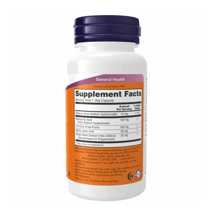 Hyaluronic Acid 100mg 2X Plus - 60 vcaps