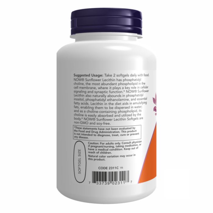 Sunflower Lecithin 1200 mg - 100 sgels