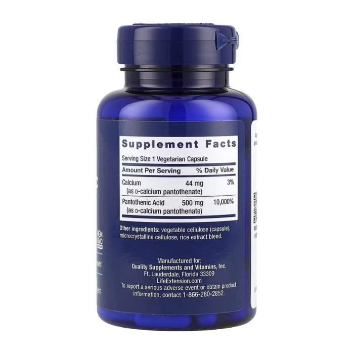 Pantothenic Acid 500 mg - 100 vcaps (До 11.25)