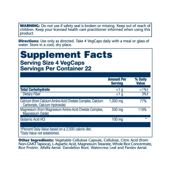 Calcium & Magnesium, AAC 2:1  - 90 caps