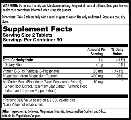 Magnesium Taurate - 90 tabs