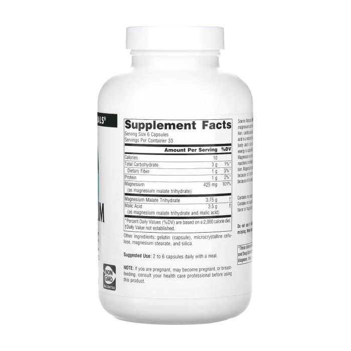 Magnesium Malate 625mg - 200 caps