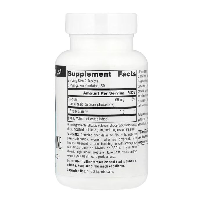 L-Phenylalanine 500mg - 100 tabs