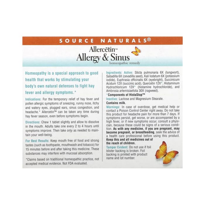 Allercetin™ Allergy & Sinus - 48 tabs (Пошкоджена упаковка)