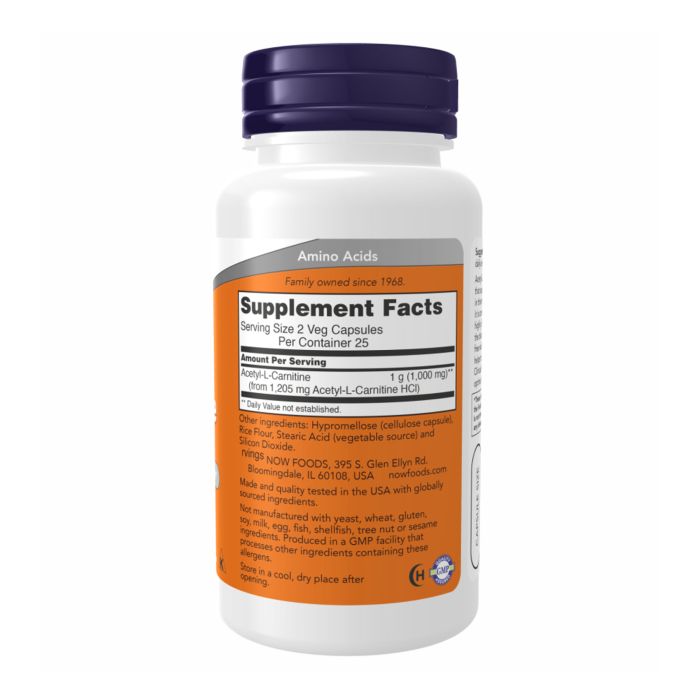 Acetyl L-Carnitine 500mg - 50 vcaps