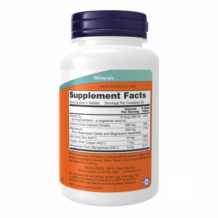 Calcium Citrate W/Min - 100 tabs