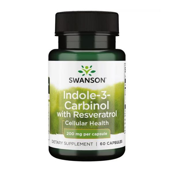 Індол-3-карбінол з ресвератролом Swanson Indole-3-Carbinol with Resveratrol 200mg - 60 caps Індол-3-карбінол з ресвератролом Swanson Indole-3-Carbinol with Resveratrol 200mg - 60 caps