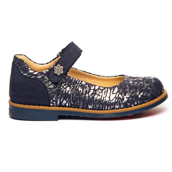 Ортопедичні туфлі для дівчинки, т.сині (арт.LEO-1330) Theo Leo (Туреччина)