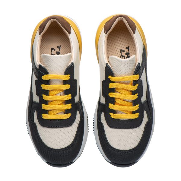 Кросівки профілактичні, бежевий/чорний/жовтий (арт. LEO-3464), Theo Leo (Туреччина)