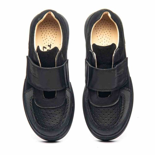 Кеды профилактические для мальчика, черные (арт.1297), Theo Leo (Турция)